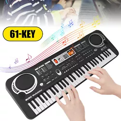 Instruction in English, easy to understand, easy to learn, delicate 61 black and white keys. With a mini microphone,...