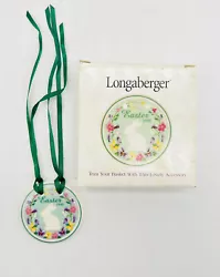 Vintage Longaberger Tie-On Basket Accessory Easter 1998. Measures 1.75