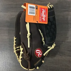 Rawlings All Leather Baseball Glove RBG36BC 12.5 in Left Hand Throw LHT BRAND NEW.