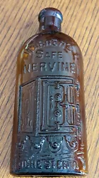 Up for auction is an antique Warners Safe Nervine amber/brown glass bottle marked Rochester, N.Y. It measures...