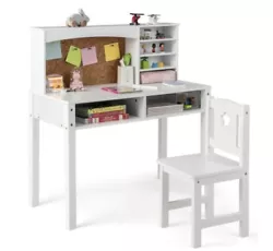 This Kids Desk and Chair Set is a must-have for any kids room. It features a modern style with a pink color that will...