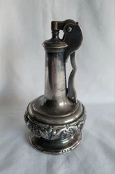Ronson Silverplate Decanter Table Desk Lighter. This lighter is used and needs a cleaning. It has wear to the silver...