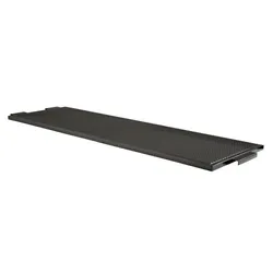 Made from MDF and coated with a chip- and scratch resistant semi-gloss black epoxy finish, the shelf hooks securely...