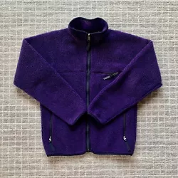 Mens Vintage Patagonia Deep Pile Fleece Jacket Retro X Purple Size Small. In great used condition. From Fall 2000.