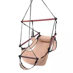 What you see is a sophisticated item composed of various parts for assembling a durable hanging chair. It is fully...