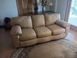 We are selling it do to financial considerations. It is a beautiful and comfortable couch. I wish we could afford to...