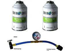 Gauge Part# 3610 R1234yf refrigerant dye UV dye FOR R-1234yf Enviro-Safe Enviro-Safe Dye Charge for R1234YF is fully is...