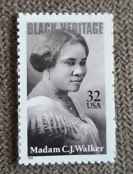 US Scott #3181, 32 cent Madam C.J.Walker, Single stamp, MNH/OG.. Shipped with USPS First Class Mail. US shipping only,...