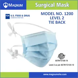 Masks Type: Surgical, Disposable, Tieback. Non-woven spun bond fabric. Adjustable nose clip to ensure a secure fit....