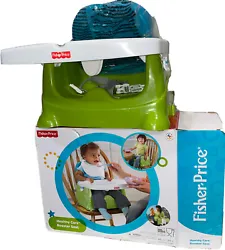 Fisher-Price Healthy Care GREEN Booster Seat, Portable & Easy-Clean. Great condition like new.