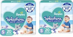 2qty Size Small 13-24lbs 20 Count Pampers (40 Total) Splashers Swim Pants Diapers. New, unopened.