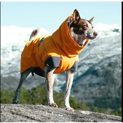 HURTTA EXPEDITION INSULATED PARKA DOG COAT FOR COLD WEATHER. BUCKTHORN YELLOW ( SEE PICS # 1 & 2). WATERPROOF &...