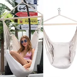 Portable Hanging Hammock Chair Swing Thicken Porch Seat Garden Outdoor Camping Patio Travel. Type:Hammock Chair. 1X...