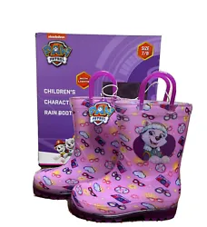 Nickelodeon Paw Patrol girl’s Rain Boots with Lights. New in Box.