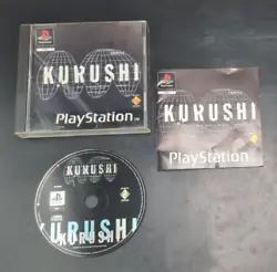 Kurushi- Sony Playstation 1. Jeu Kurushi pour Sony Playstation 1 PAL FRA vendu dans sa boîte avec sa notice dorigine....
