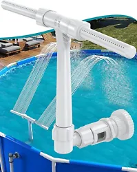 1, This waterfall spa fountain can spray height up to 15 ft, depending on the pump used. Can work without pump, but...