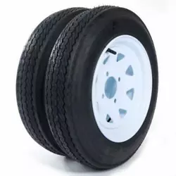 2 x Tires with 2 White Rim. Wheels & Tires & Parts. Wheel Lugs. Rim Finish: Painted White. Tire Size: 4.80 x 12. Fuel...