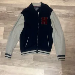 Tommy Hilfiger H Varsity Jacket - Size M. Pre-Owned
