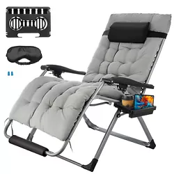【Removable Soft Pad】Intuitive design features that this outdoor zero gravity chair can be used by anybody. Plus,the...