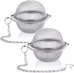  Tea infusers not only work best with full tea, but also work best with spices and herbs. Made of 304 food grade...
