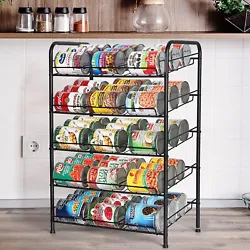 Which totally frees up your pantry. Saving you limited space. 1x Can Organizer for Pantry. Which is not easy to deform,...
