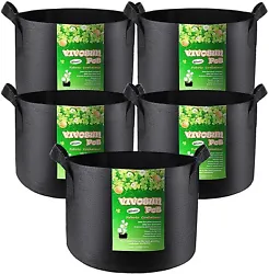 VIVOSUN grow bags provide better breathability, keeping roots and soil oxygenated and cool throughout the year. Great...