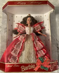 “Happy Holidays” Barbie Doll #17832 Special Edition 10th Anniversary 1997 ~ NIBMinor tear on back of box. See...