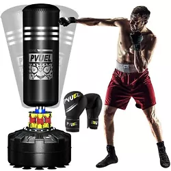 【Adult Free Stading Kickboxing Bag】. Full SET(Punching Bag + Suction Cup Base+Gloves). 1 x Boxing Punching Bag....