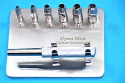 Keyes Dermal Punch Complete Set Includes •Lubricate : No. VON SURGICAL. GERMAN STAINLESS set of 6pcs. •Usage : Left...