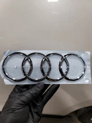 NEW 12-22 AUDI A6 Q5 S6 SQ5 Ring Emblem Ornament Hatch Gate 4G58537422ZZ OEM.