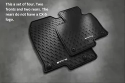 Genuine 2017 2018 2019 2020 2021 2022 2023 2024 Mazda CX-5 Rubber All Weather Floor Mats (set of 4). Not just for bad...