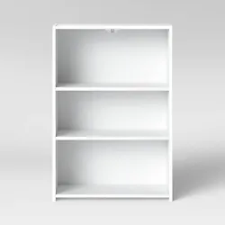 •Wood-finish bookcase offers a chic way to organize your favorite books and other items •Adjustable, open shelves...
