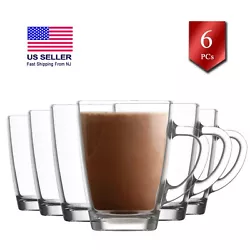 6 Pcs glass mugs with handle sets are perfectly designed with a comfortable grip. They will make a nice addition to...