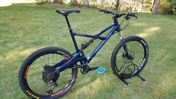 New marzocchi bomber CR coil shock. But anyone of average to taller height would love it. What makes the bike unique...
