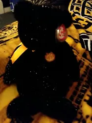 Ty Beanie Buddy Haunt Plush Black Halloween Pumpkin Bear Stuffed Animal.[MB4] Very Good Condition Bear , thanks