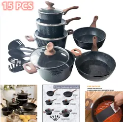 The result is that the pan heats up quickly, and more importantly, distributes heat evenly. 【 Toxin-free Cooking Set...