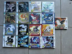 Vend 17 jeux pokemon sur DS/3DS. Tout les jeux sont fonctionnelle.