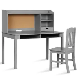 Give your child an ideal place to study with this multifunctional desk and chair set! Perfect for learning, painting...