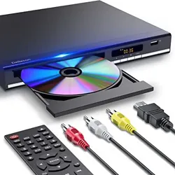 With upgrade drive core, Delleson HDMI DVD Player accurate capture of color changes and smoother color gradient...