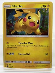 This Pokemon Pikachu card is a must-have for any collector or fan of the game. The card features the popular character...