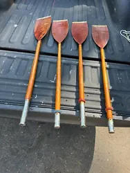 2- Vintage Keppler Kayak Canoe 2pc  Paddles Oars in Great Condition.  measuring about 8 when put together. ...