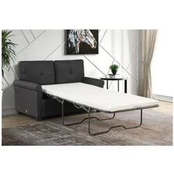 Classic design with single button-tufted back cushions and clean lines with high-quality easy-to-care polyester fabric....