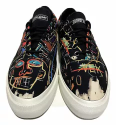Converse Jean Michel Basquiat Mens Size 10 Skateboarding Casual Art Print Shoes