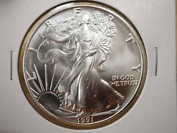 1991 American Silver Eagle Free Shipping