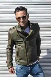 Color: Distressed Military Green. This fabulous rider jacket is made from high quality leather. A must have jacket...