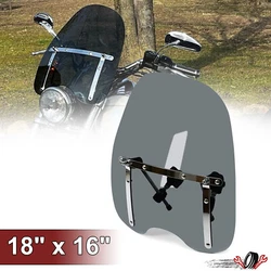 Motorcycle Accessories. 1 x windshield with all hardware. Color: Smoke. Fit For Harley models, except Dyna Wide Glide...