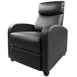 The modern recliner is a good decoration for your room. The size of the recliner chair is 27.17” x 34.25” x...