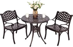 【PRACTICABILITY】 Outdoor Patio Bistro Set is ideal for any outdoor space including a courtyard, patio, garden,...