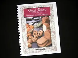 New paper copies of the instructions and recipes for Panasonic bread makers. Bread Maker Manuals & Recipes....