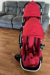 Baby Jogger City Select Lux Compact Fold All Terrain Stroller - Red. Condition, used like new